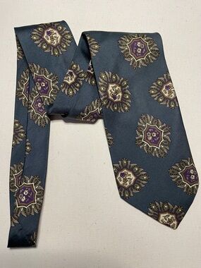 GANT Silk Classic Dark Teal Pattern Men’s Business Office Event Formal Dress Tie
